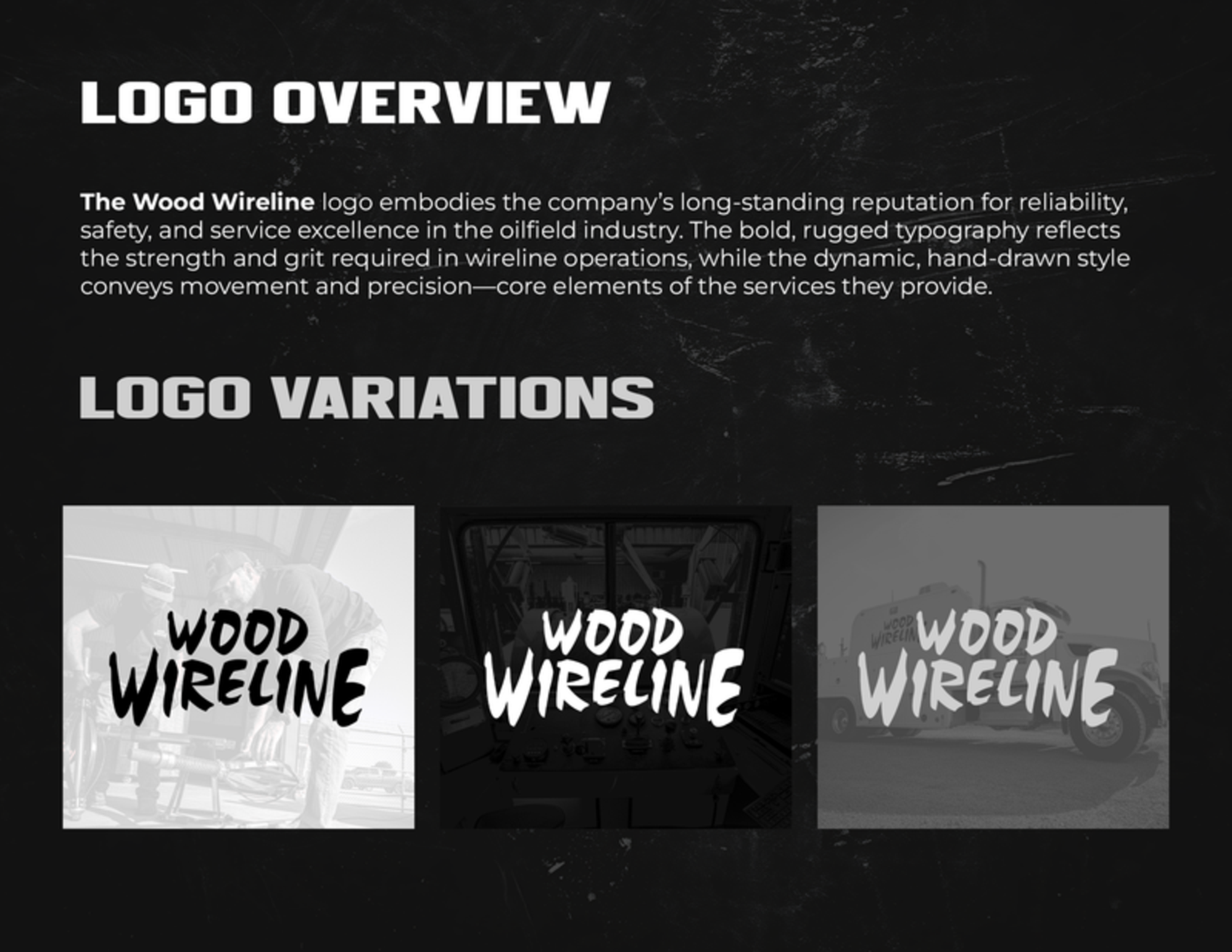 Wood Wireline brand book page 2