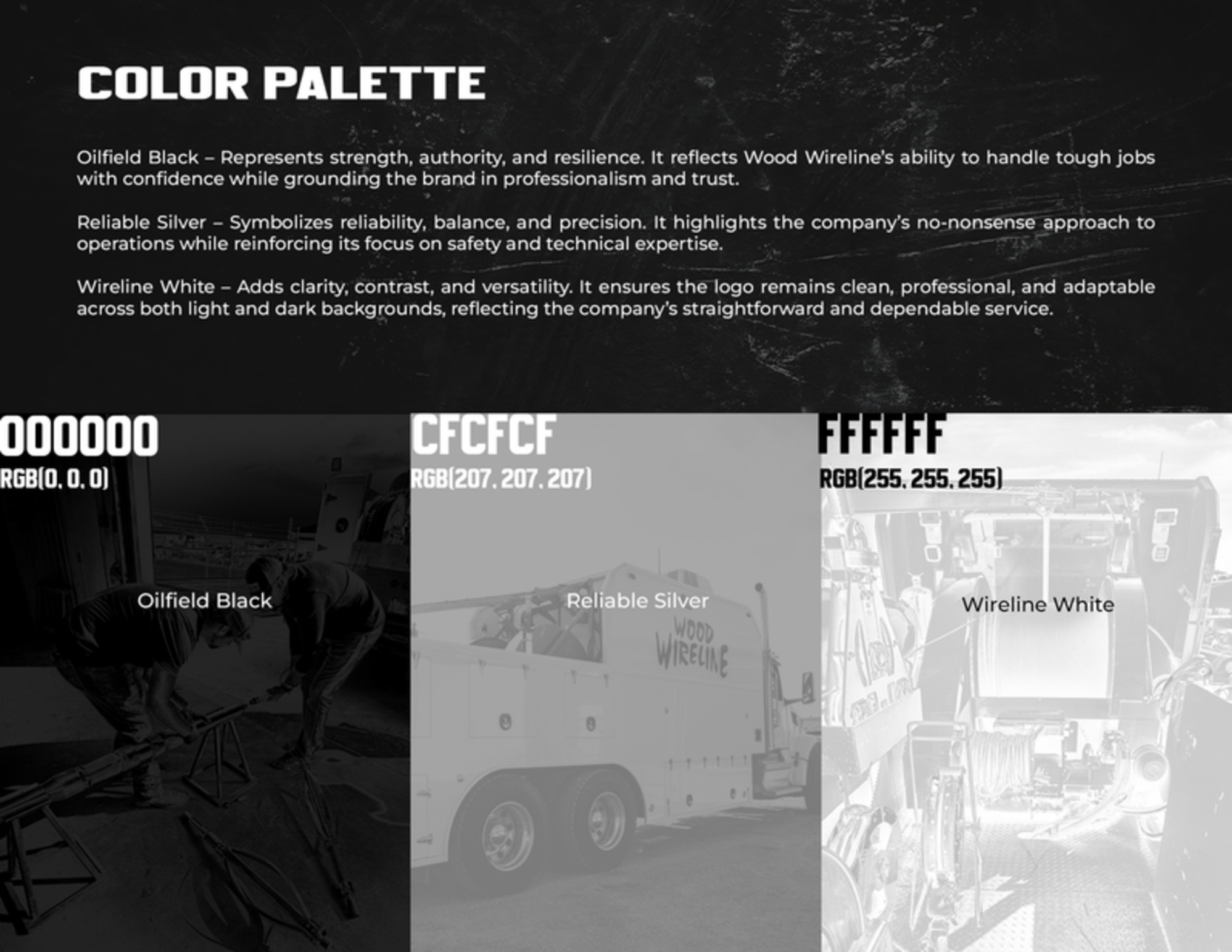 Wood Wireline brand book page 5