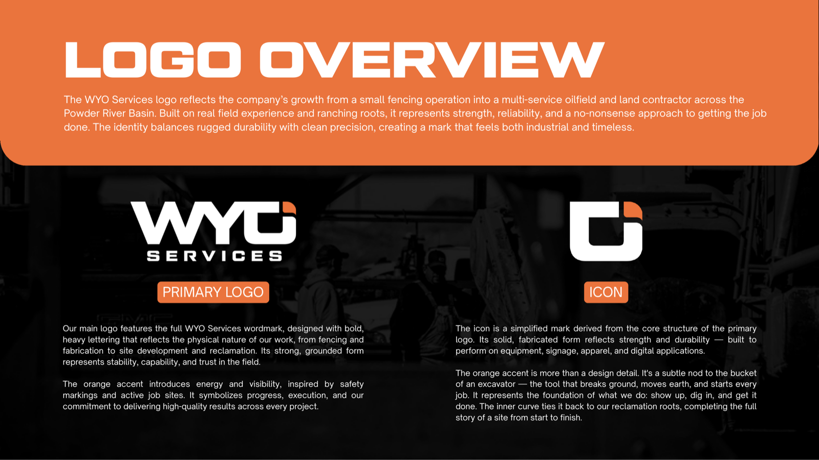 WYO Services brand book page 5